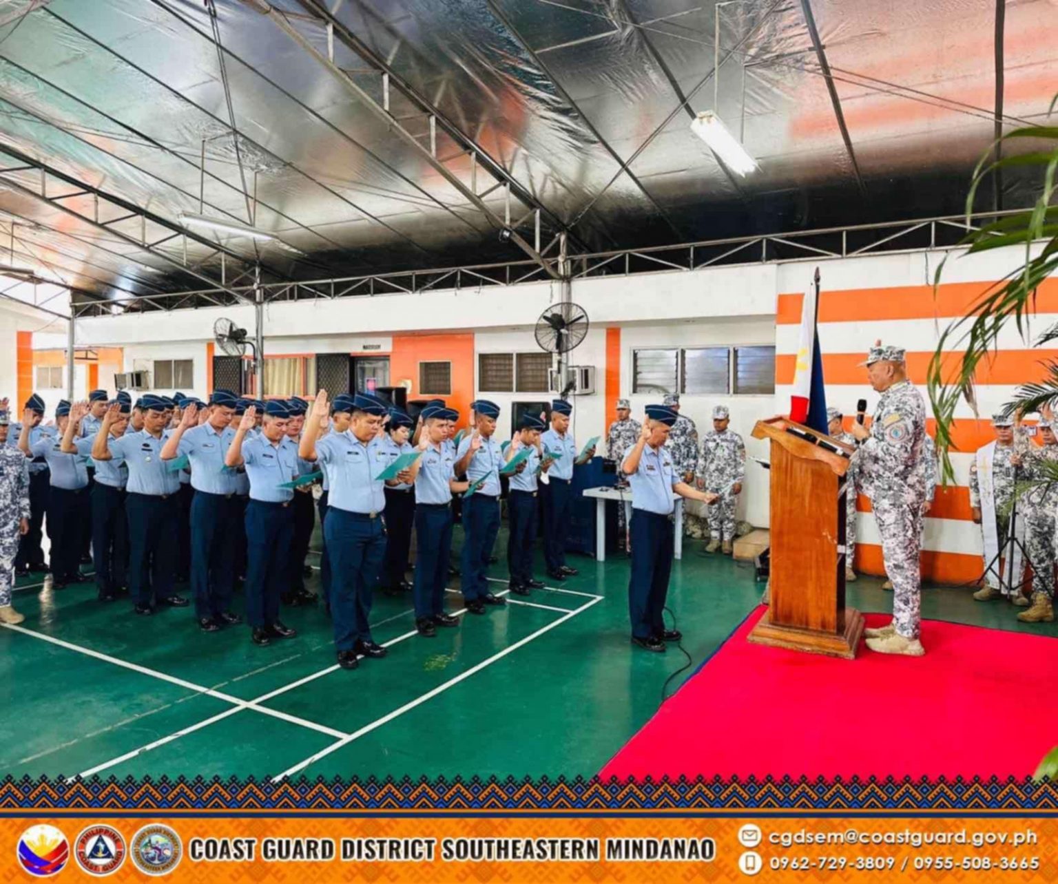 New vessel safety inspectors sworn in at Coast Guard Southeastern Mindanao